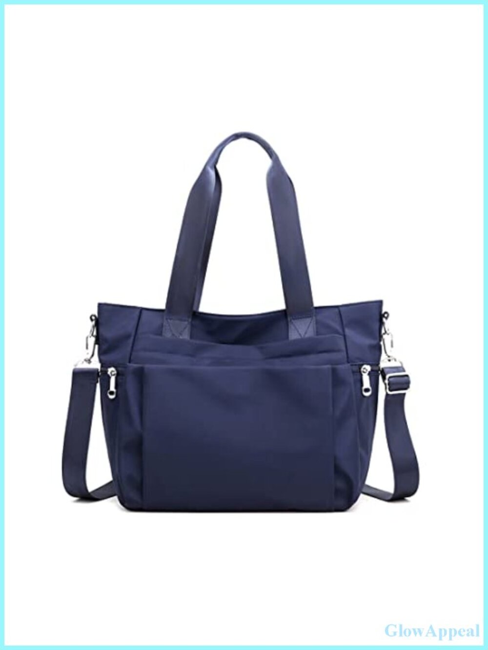 Waterproof Nylon Crossbody Tote Bag Multi-Pocket Shoulder Handbag